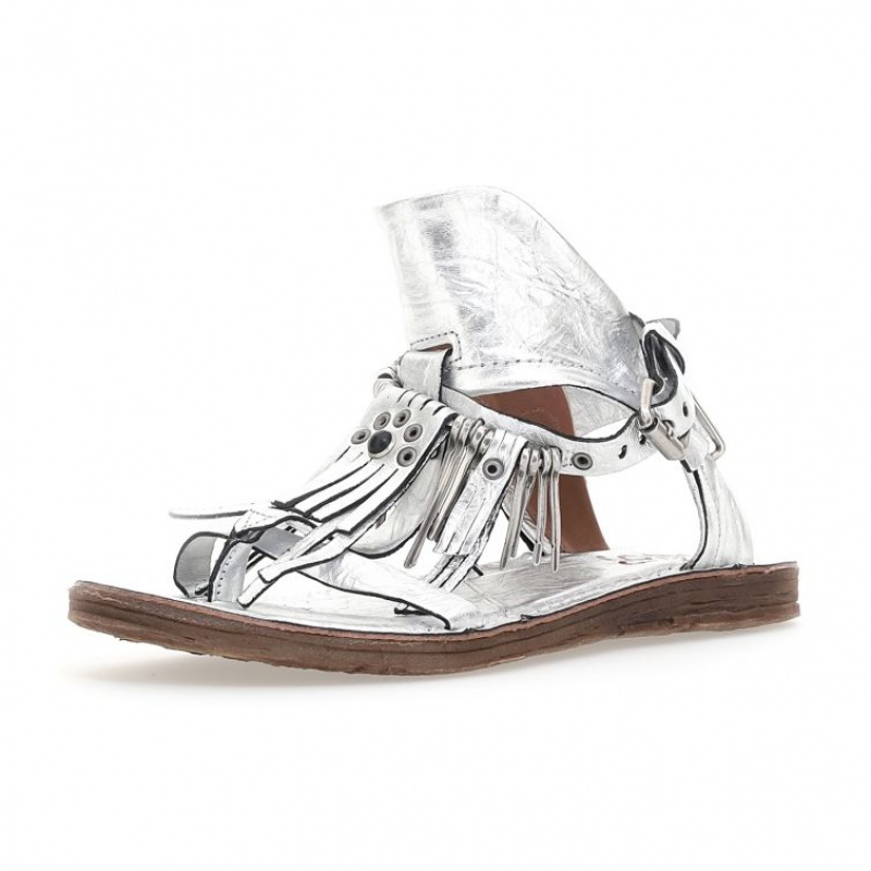 A.S.98 Reina Sandalen Damen Silber | DE-218VYAZSU