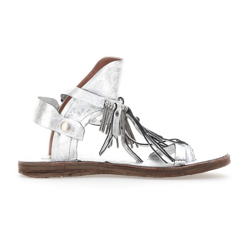 A.S.98 Reina Sandalen Damen Silber | DE-218VYAZSU