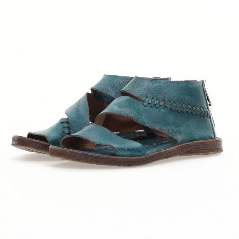 A.S.98 Romey Sandalen Damen Grün | DE-016MSFZWH