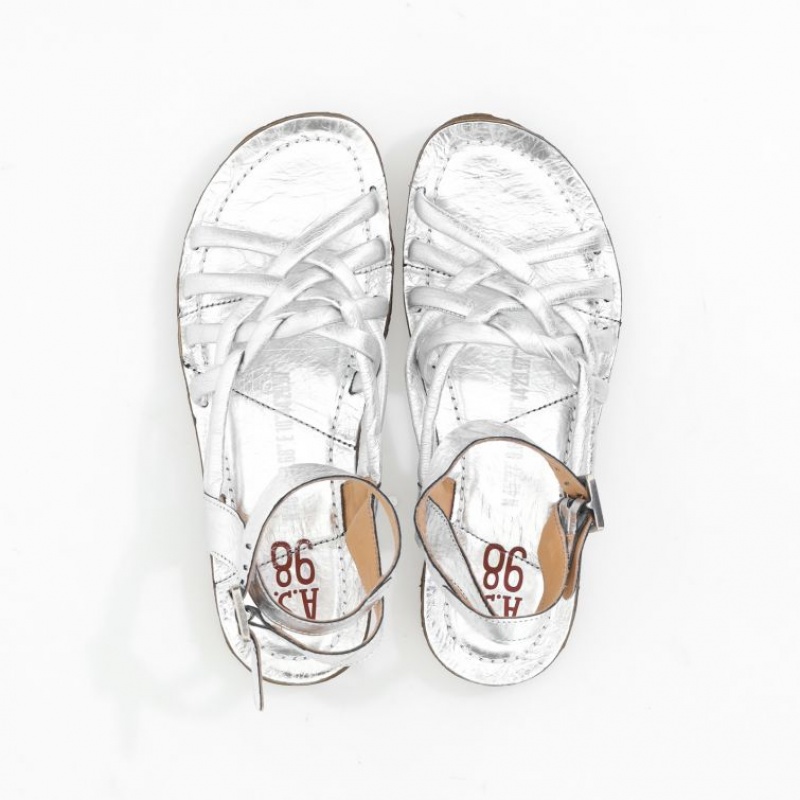 A.S.98 Rylee Sandalen Damen Silber | DE-125FXCHWS