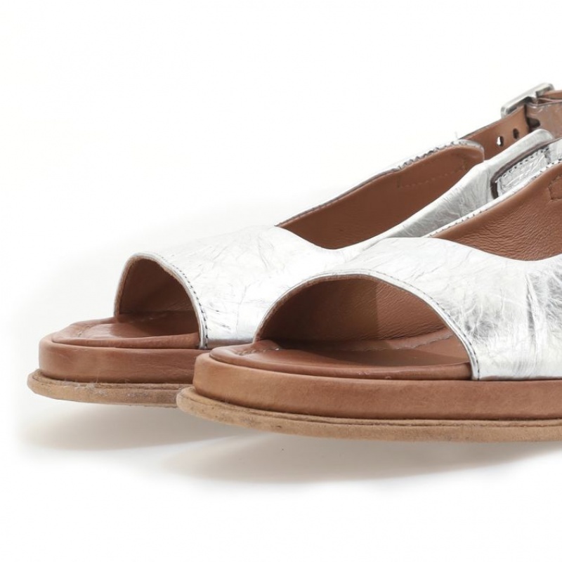 A.S.98 Sera Sandalen Damen Silber | DE-218IJVTOC