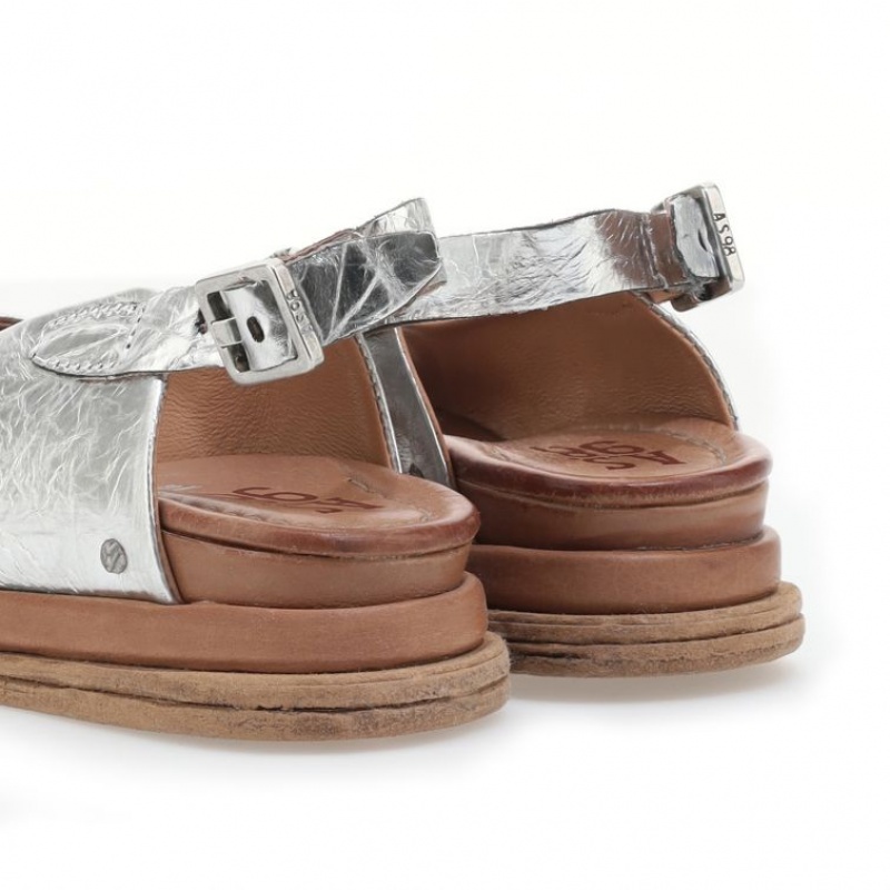 A.S.98 Sera Sandalen Damen Silber | DE-218IJVTOC