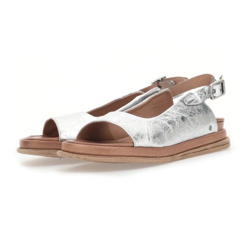 A.S.98 Sera Sandalen Damen Silber | DE-218IJVTOC