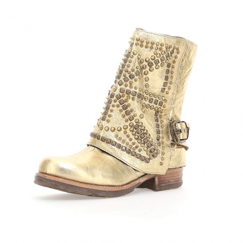 A.S.98 Shana Ankle boots Damen Gold | DE-268XLORCY