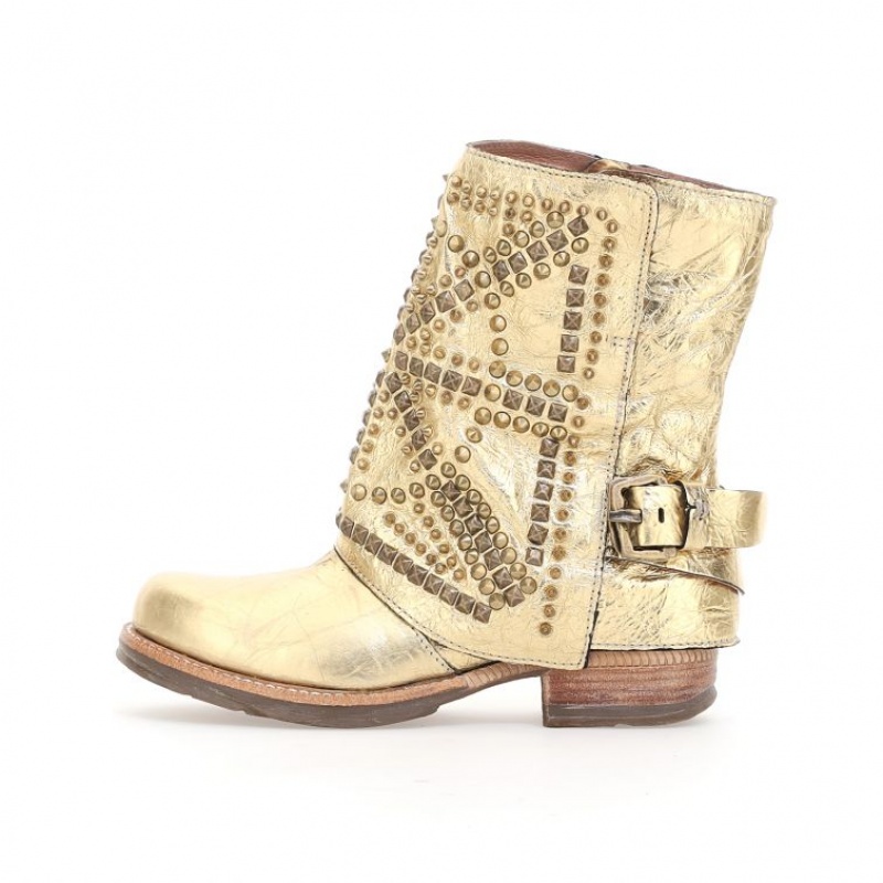 A.S.98 Shana Ankle boots Damen Gold | DE-268XLORCY