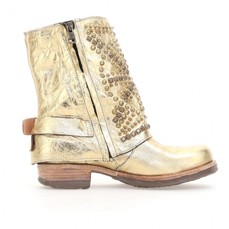 A.S.98 Shana Ankle boots Damen Gold | DE-268XLORCY