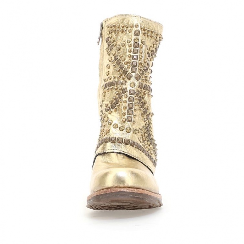 A.S.98 Shana Ankle boots Damen Gold | DE-268XLORCY