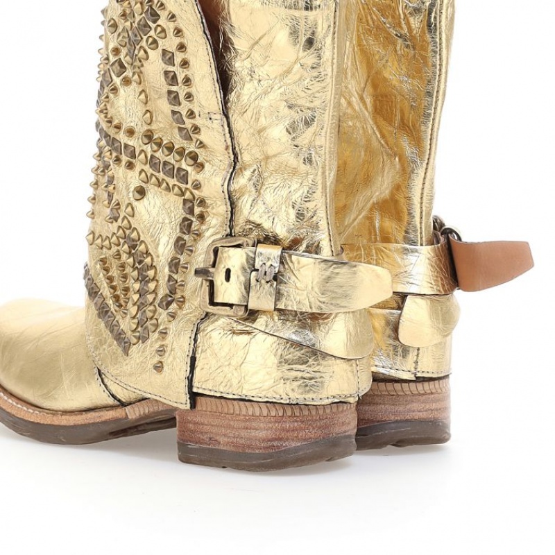 A.S.98 Shana Ankle boots Damen Gold | DE-268XLORCY