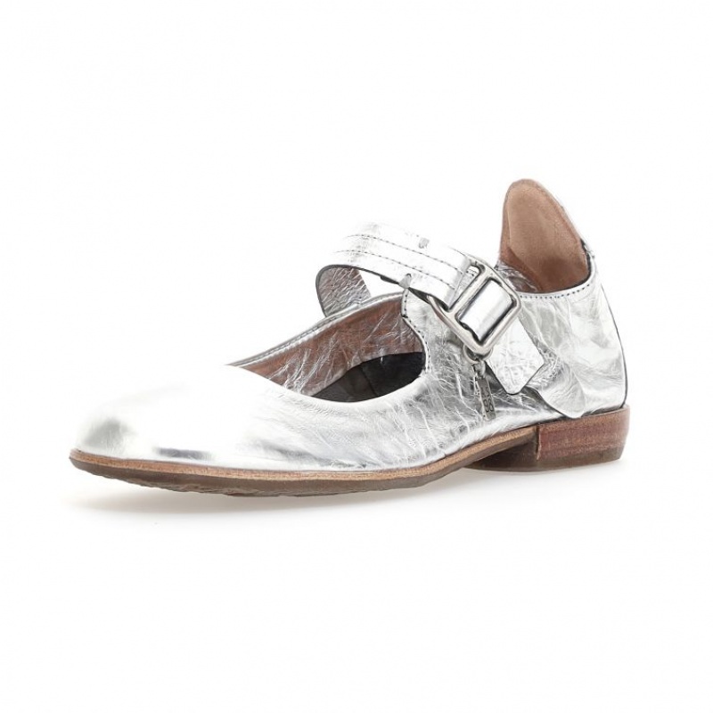 A.S.98 Zowie flat shoes Damen Silber | DE-578XLYIAZ