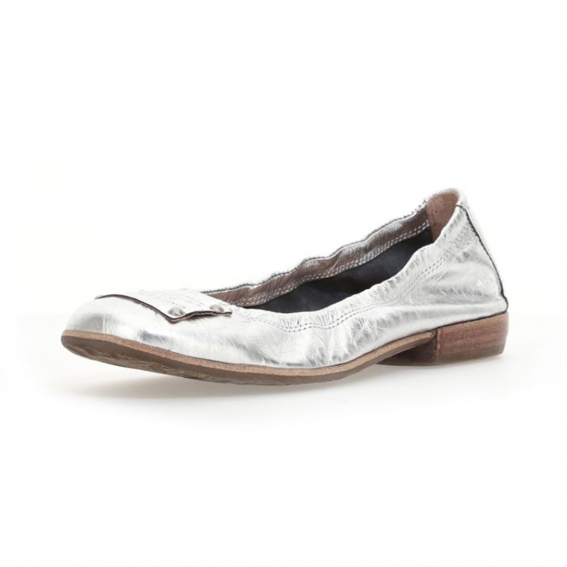 A.S.98 Zula flat shoes Damen Silber | DE-268XEHWDS