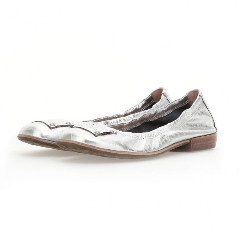 A.S.98 Zula flat shoes Damen Silber | DE-268XEHWDS